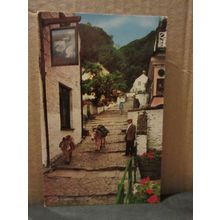 "UP-A-LONG" CLOVELLY, DEVON used postcard by J Salmon 1972 pm =