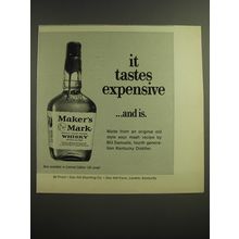 1968 Maker's Mark Bourbon Advertisement - It tastes expensive