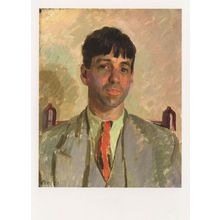 Sir Stanley Spencer National Portrait Gallery Rare Painting Postcard