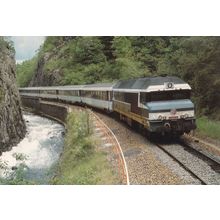 Lyon Bordeaux Train OC 72020 at Clidane Puy-de-Dôme French Postcard
