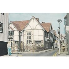 Hastings Lady Walking Sad Hands In Pockets 1970s Postcard