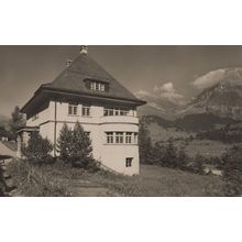 Sunny Dale Adelboden Switzerland Haus Real Photo Postcard