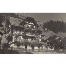 Hotel Oberland Adelboden Switzerland Antique Postcard