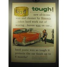 1957 Simoniz Vista Wax Ad - Tough!
