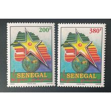 Sénégal 2002 Mi. 1994 / 1995 Le Sénégal qui Gagne Map Karte carte