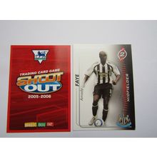 Amady Faye - Newcastle - Shoot Out 2005 2006 Magic Box Football Card (EF1)