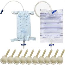 Condom Catheter External Self Sealing Set 10Pcs Male Condom Catheter 1Pcs 500Ml