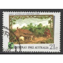 AUSTRALIA 1982: CHRISTMAS - 21c BUSHMAN'S HOTEL USED (G7)