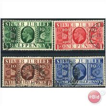 1935 Silver Jubilee Set SG453-456 Fine/Very FIne Used