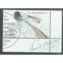 GER 2004 55c 'EDUARD MOERIKE '( CORNER MARGIN) FINE USED (EBID49-477)