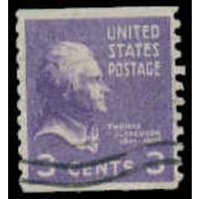 Used 842 3c Thomas Jefferson Fine M08211