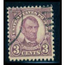 Used 635 3c Abraham Lincoln Just Clears M09919