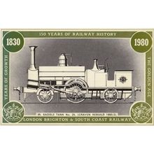 Saddle Tank 25 Craven London Brighton & Hove Railway Postcard