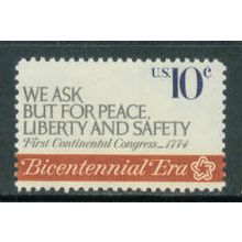 1544 10c "We Ask But For Peace" Fine MNH MA0575