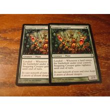 Magic The Gathering, MTG, 2-Cards, 1993-2010, SNAPPING CREEPER, nm