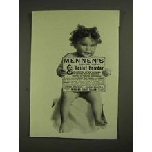 1903 Mennen's Borated Talcum Toilet Powder Ad - Bathing