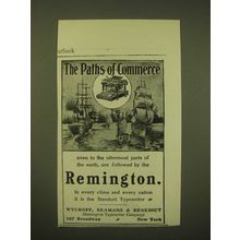 1902 Remington Typewiter Ad - The Paths of commerce
