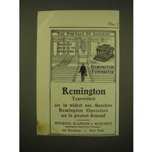 1902 Remington Typewiter Ad - The portals of success are wide open