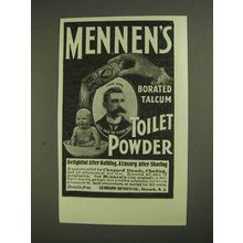 1903 Mennen's Borated Talcum Toilet Powder Ad - Shaving