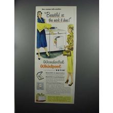 1953 Wonderful Whirlpool Automatic Dryer Ad - Beautiful