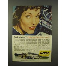 1956 Hertz Rent-a-Car Ad - Back So Soon?