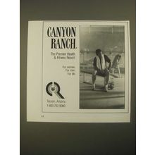 1987 Canyon Ranch Health & Fitness Resort Ad