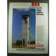1988 Concor Mining Ad - Builds Projects That Work