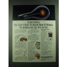 1988 CompuServe Computer Information Service Ad - Appreciate All it Can Do