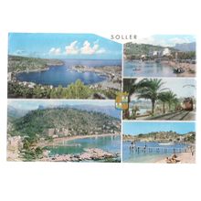 multiview, SOLLER, MALLORCA, SPAIN used vintage postcard #