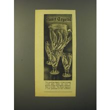 1964 Stuart Crystal Ad - The sparkling dignity of fine-wrought crystal glass