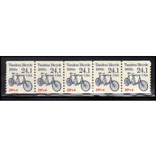 2266 24.1c Tandem Bicycle Very Fine MNH Dry Gum PNC 1/5 X1335