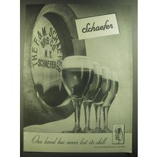 1946 Schaefer Beer Ad - You can't beat beer at its best