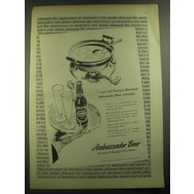 1946 Ambassador Beer Ad - and with Terrapin Maryland, Ambassador Beer, naturally