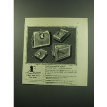 1949 Lesco Ad - Parisienne, Cigaretiere, Poudriere and Petit Checkfold
