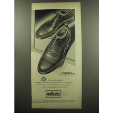 1949 Wallachs Freeman Shoes Ad - So wise an investment in luxurious leather