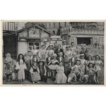 Schafers Midgets Germany Circus Freak Show Dwarfes RPC Postcard
