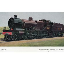 LMS Class 4P Compound 4-4-0 No 1102 Fowler Scottish Train Postcard