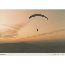 Paragliding Parachute South Durham Postcard