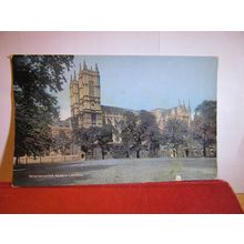 WESTMINSTER ABBEY, LONDON unused vintage postcard. RP =