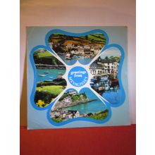 greetings from MEVAGISSEY, CORNWALL . used postcard by John Hinde 1996? pm =