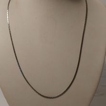 Silver Box Chain Oval Snake Schain Necklace 2mm 18"