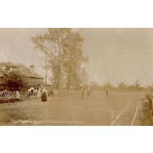 The Tennis Court Woolton Farm Liverpool Real Photo Old Postcard