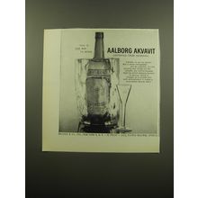 1960 Aalborg Akvavit Ad - This is one way to serve