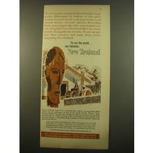 1961 New Zealand Government Travel Commissioner Advertisement - To see the world