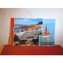 multiview, RUSTINGTON, SUSSEX unused postcard by Constance =