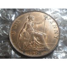 1902 Edward VII penny.