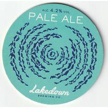 UNUSED KEG CLIP FRONT - LAKEDOWN BREWING CO - PALE ALE