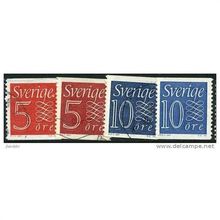 1957 Michel 429a+b/430a+b - #2 fine used (o)