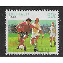 AUS 1989 90c 'SPORTS - SOCCER' FINE USED (EBID67-329)