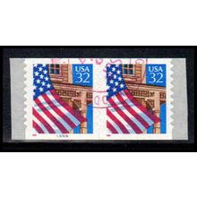 Used 2915A 32c U.S. Flag Over Porch Very Fine CNP Left 55555 10x10 PA1761